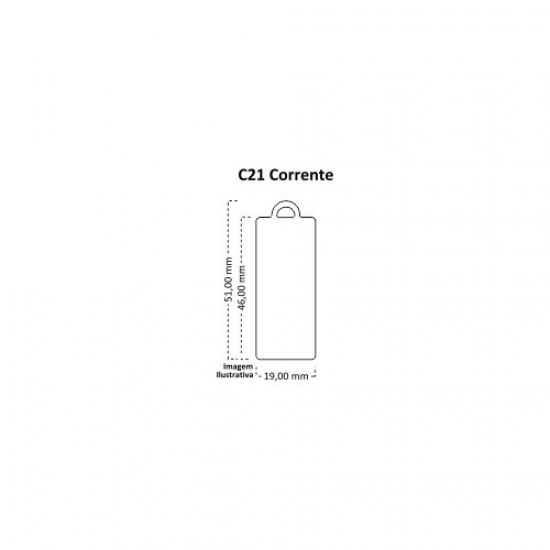 Chaveiro Corrente C21 Retangular