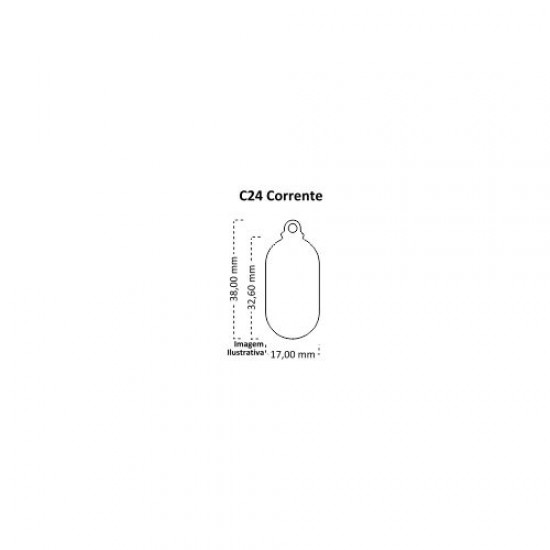 Chaveiro Corrente C24 Oval