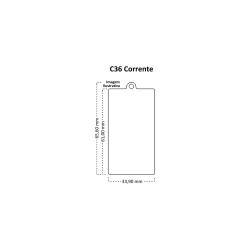 Chaveiro Corrente C36 Retangular