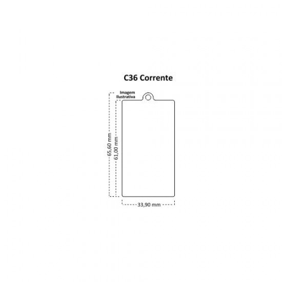 Chaveiro Corrente C36 Retangular