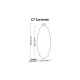 Chaveiro Corrente C7 Oval