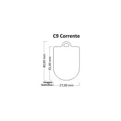 Chaveiro Corrente C9 Brasão