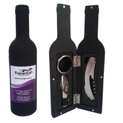 Kit vinho 3 peças formato garrafa DR 524