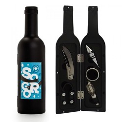 Kit vinho 5 peças formato garrafa DR 548