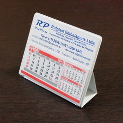 Calendário de Mesa PVC Pequeno (100 unidades)