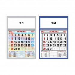 Folhinha Personalizada 2026 Comercial Grande 47x32cm (100 unidades)