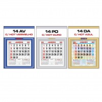 Folhinha Personalizada 2026 Comercial Média 27x37,5cm (100 unidades)