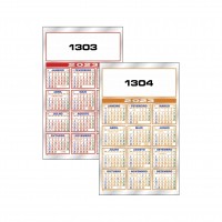 Folhinha Personalizada 2026 Comercial Metalizada 30 x 50 cm (100 unidades)