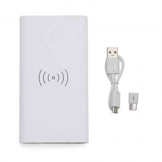 Power Bank 8.000mAh com Carregamento via Indução ou via Cabo DR 731 B