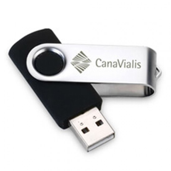 Pen Drive Personalizado Modelo Giratório com Caixa DR 369C