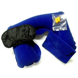 Kit Viagem com bolsa, travesseiro, tapa olhos e protetor auricular DR 600